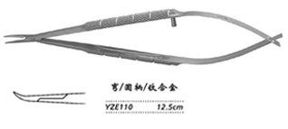 金鐘顯微眼用持針鉗 圓柄
